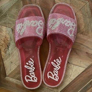 Barbie rhinestone sandals size 8!